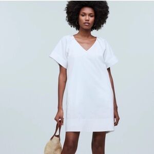 Madewell V-Neck Mini Shirtdress